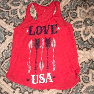 Super cute patriotic tank top